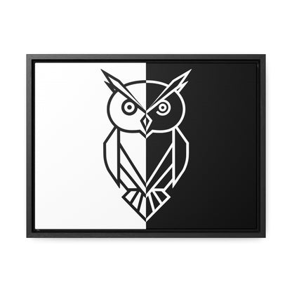 Duality of the Owl - Gallery Canvas Wraps, Horizontal Frame