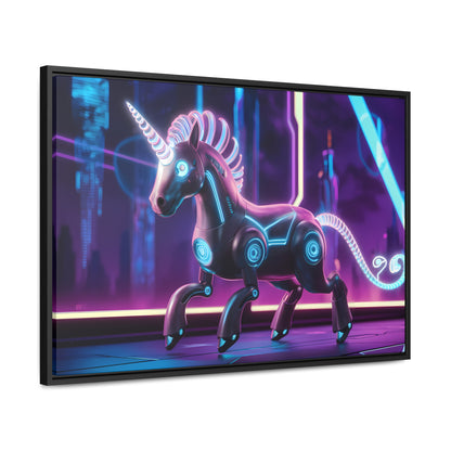 Cybernetic Unicorn - Gallery Canvas Wraps, Horizontal Frame