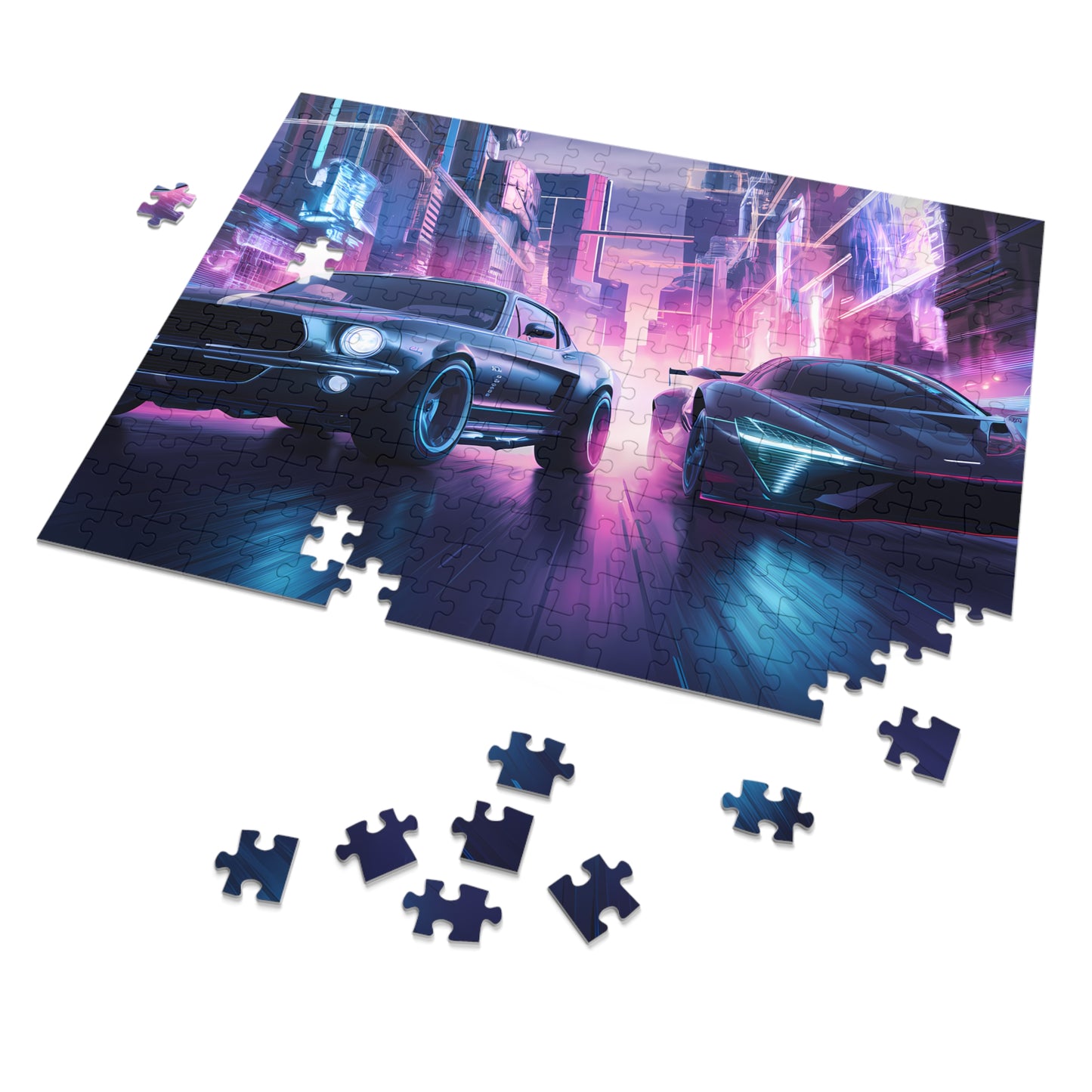 Neon Pursuit - Jigsaw Puzzle (30, 110, 252, 500,1000-Piece)