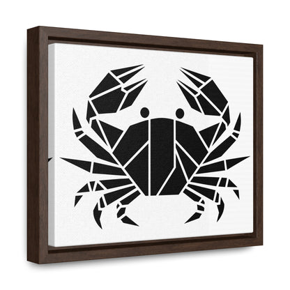 Geometric Crab Design - Gallery Canvas Wraps, Horizontal Frame