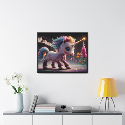 "Twilight Spark of the Enchanted Meadow" - Gallery Canvas Wraps, Horizontal Frame