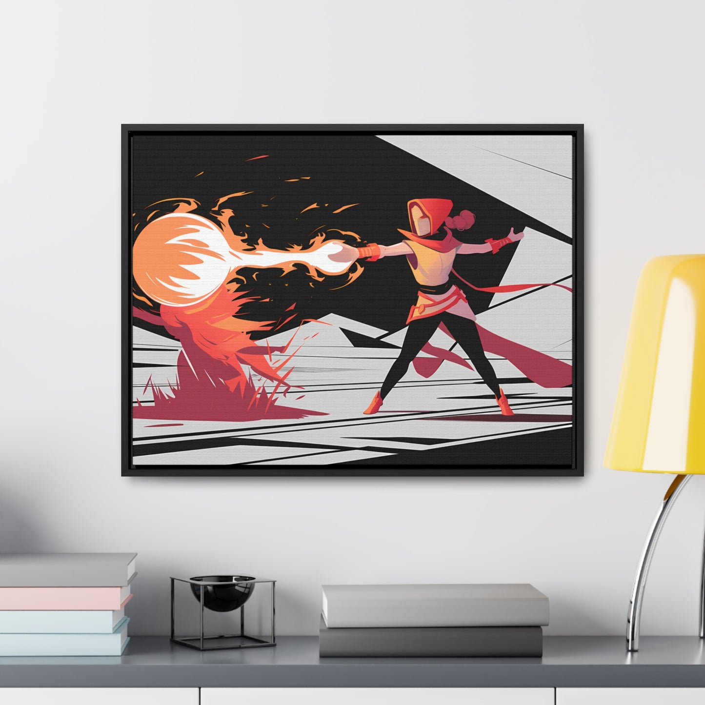 Conjuring the Firestorm - Gallery Canvas Wraps, Horizontal Frame