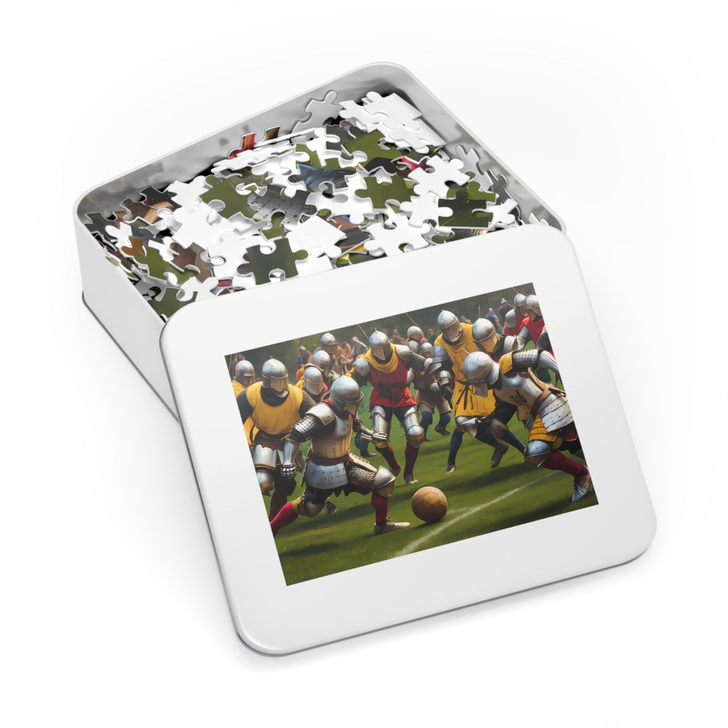 Knights of the Pitch: Medieval Football Frenzy - Jigsaw Puzzle (30, 110, 252, 500,1000-Piece)