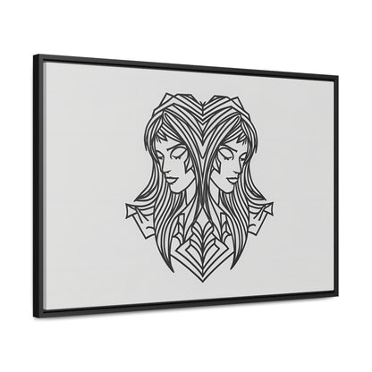 Dual Reflections - Gallery Canvas Wraps, Horizontal Frame