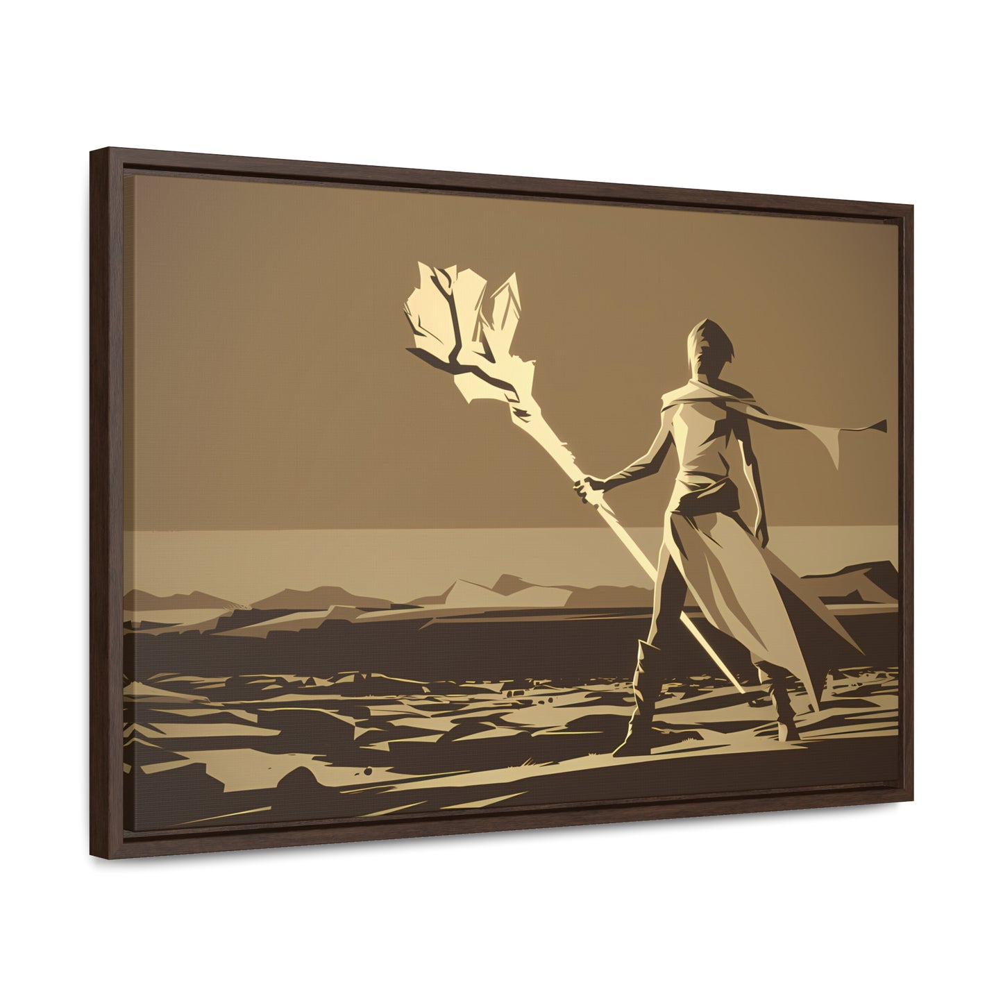 Wanderer of the Desolate Lands - Gallery Canvas Wraps, Horizontal Frame