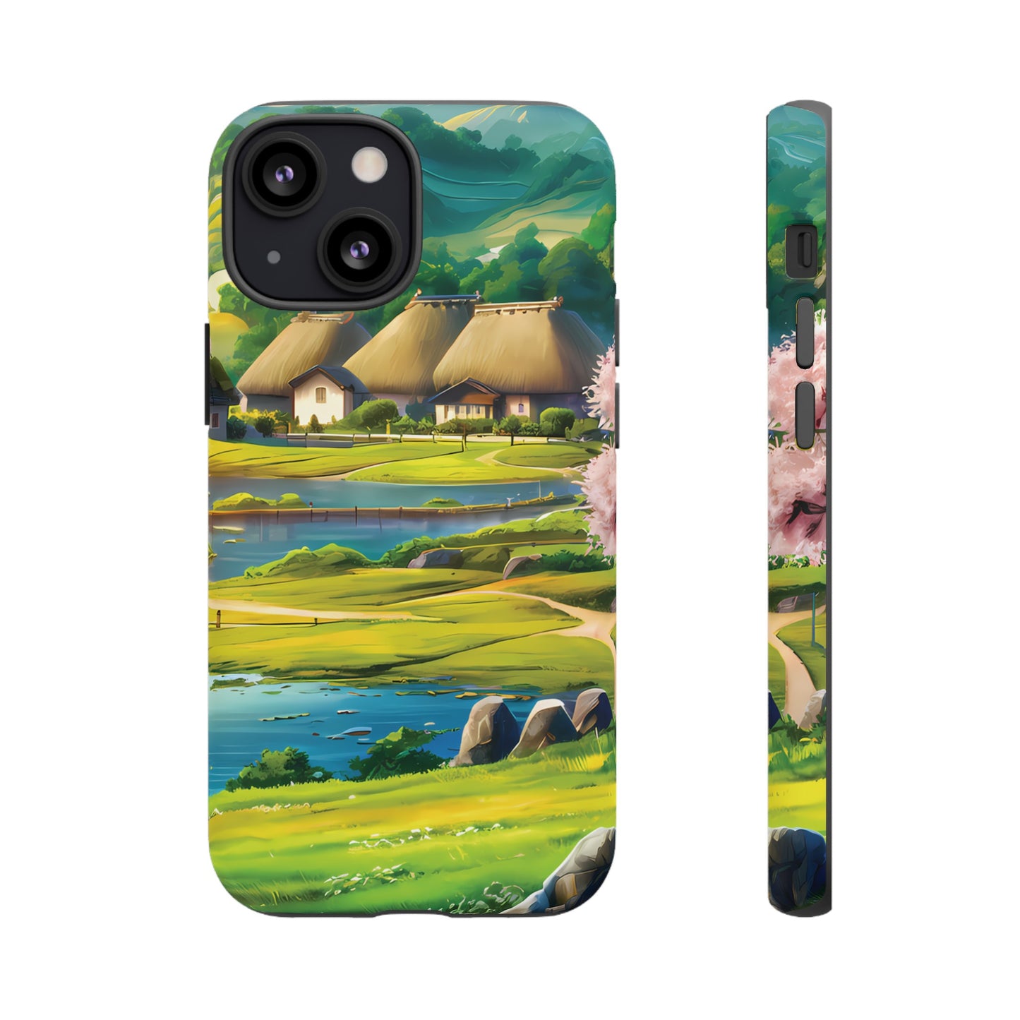 Idyllic Anime Village - Smartphone Tough Cases