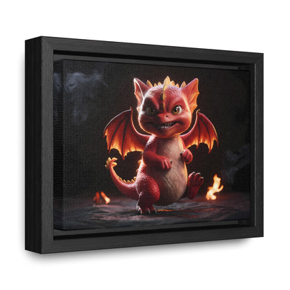 "Fiery Little Guardian" - Gallery Canvas Wraps, Horizontal Frame