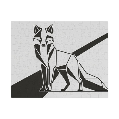 Geometric Fox in Monochrome - Jigsaw Puzzle (30, 110, 252, 500,1000-Piece)