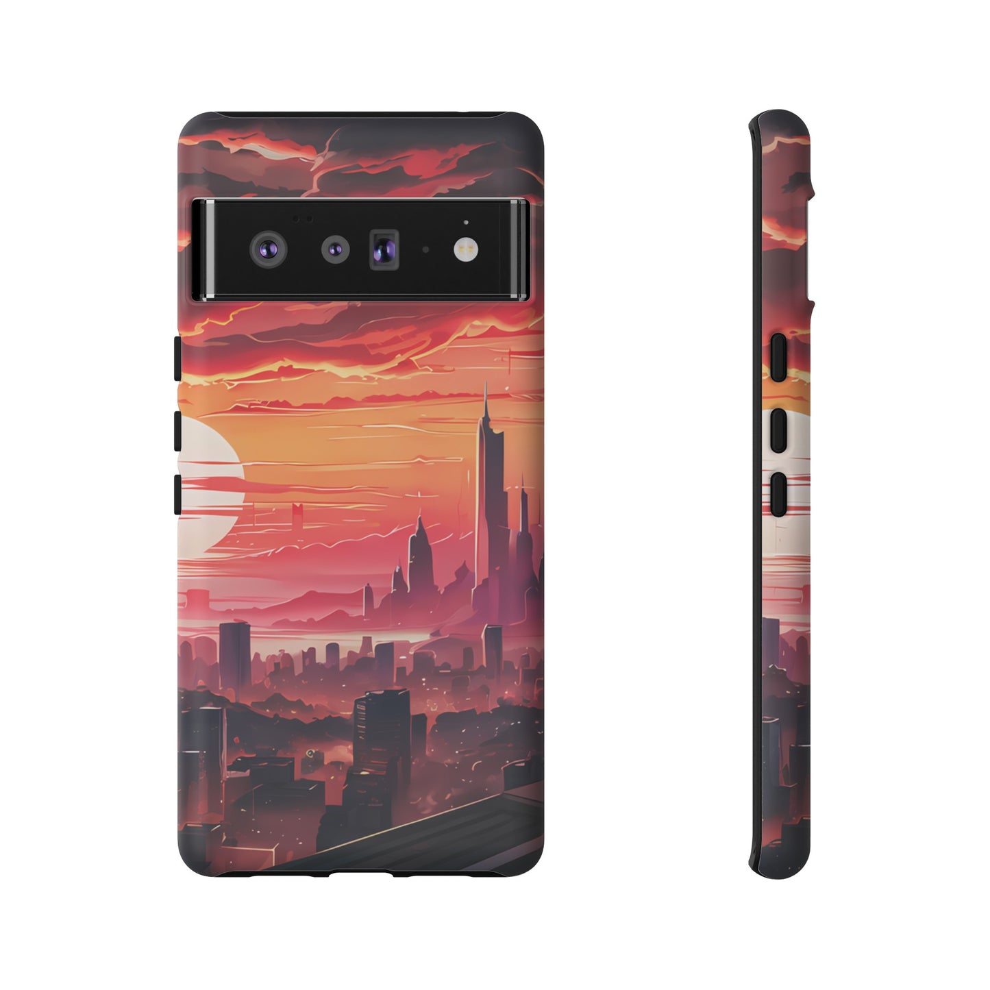 Anime City at Dawn - Smartphone Tough Cases