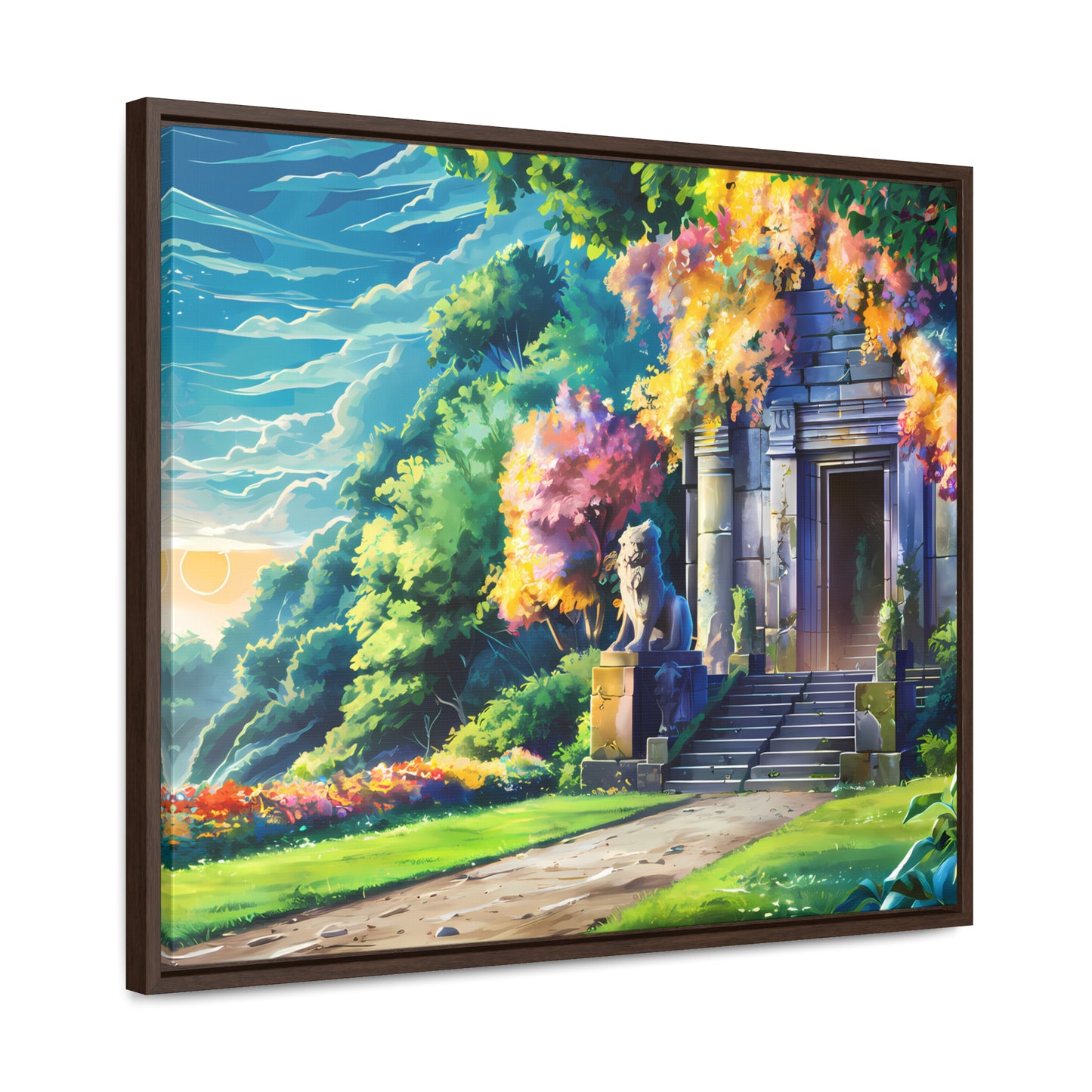 Sanctuary of the Forgotten Dawn - Gallery Canvas Wraps, Horizontal Frame