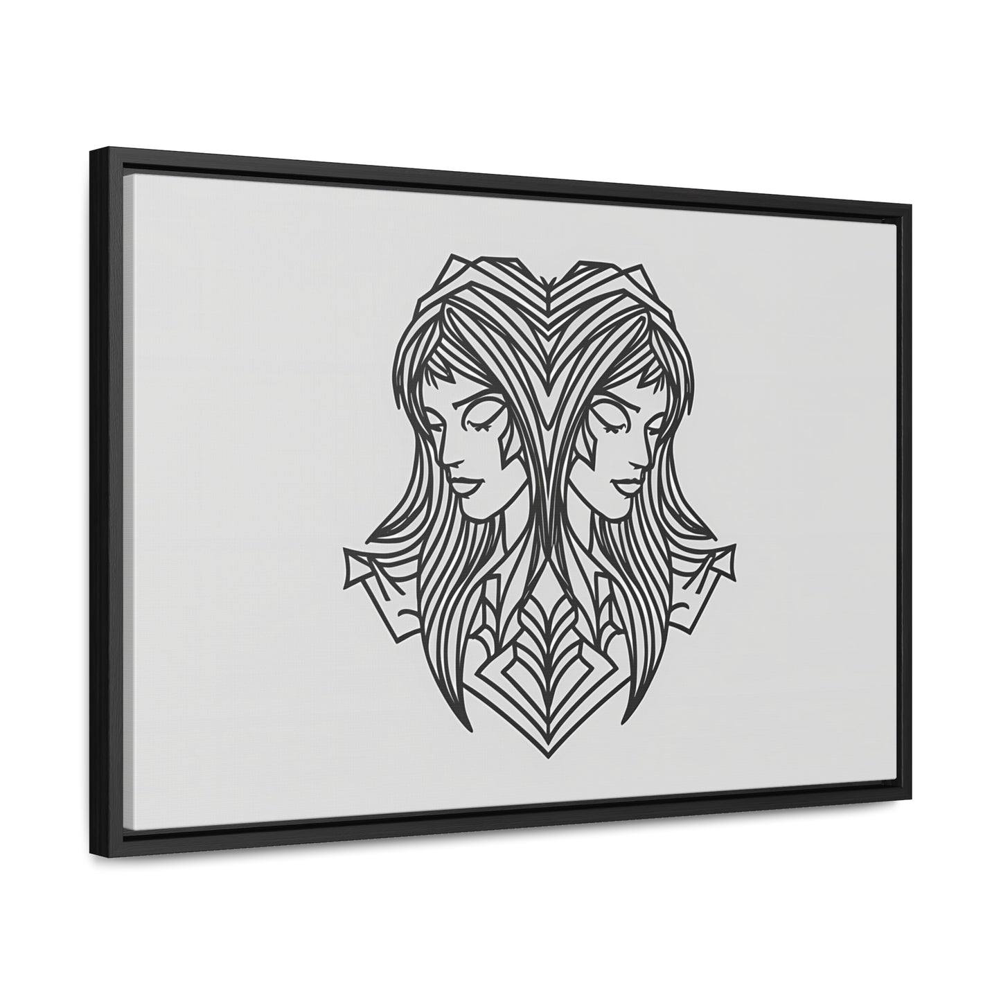 Dual Reflections - Gallery Canvas Wraps, Horizontal Frame