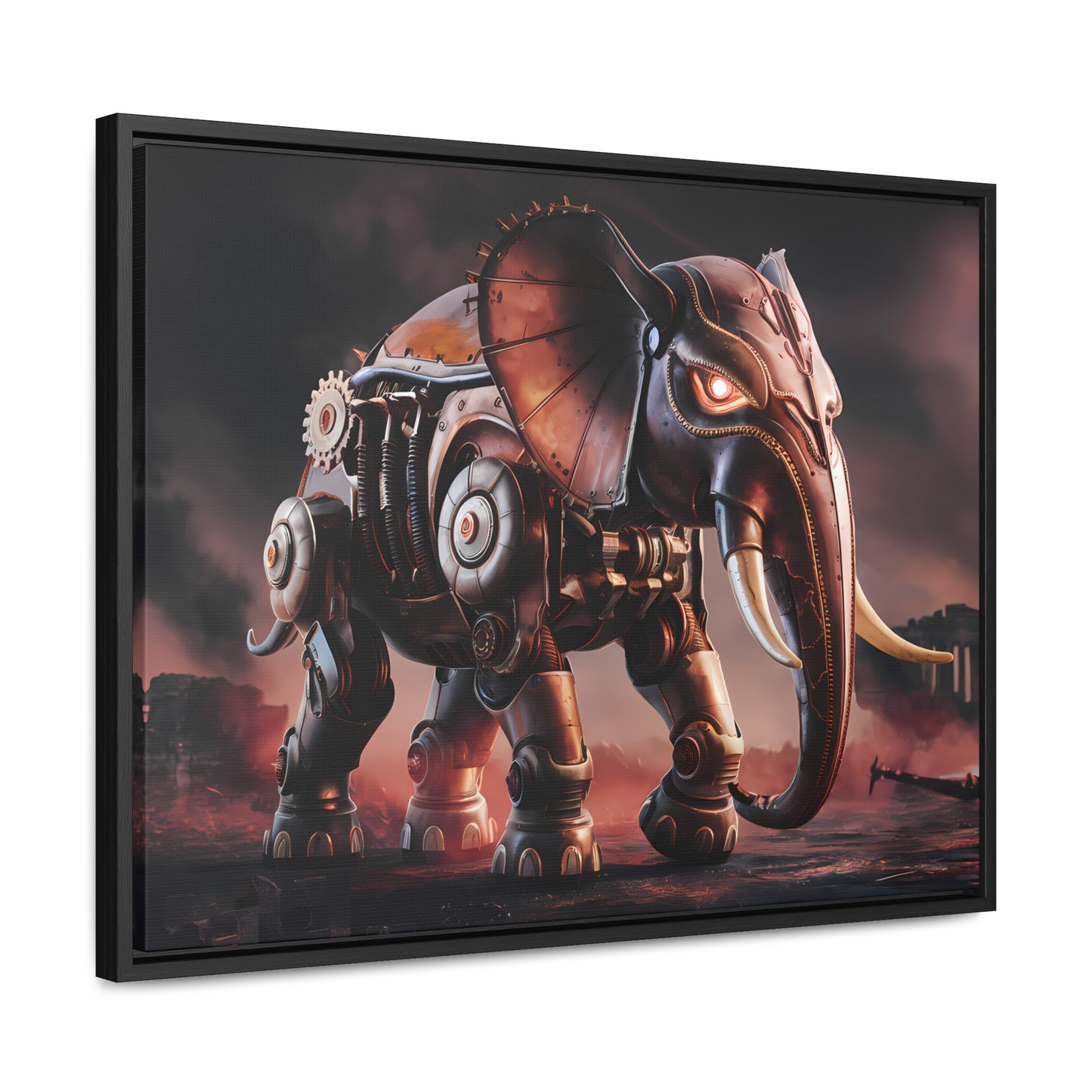 "Mechanized Titan of the Wasteland" - Gallery Canvas Wraps, Horizontal Frame