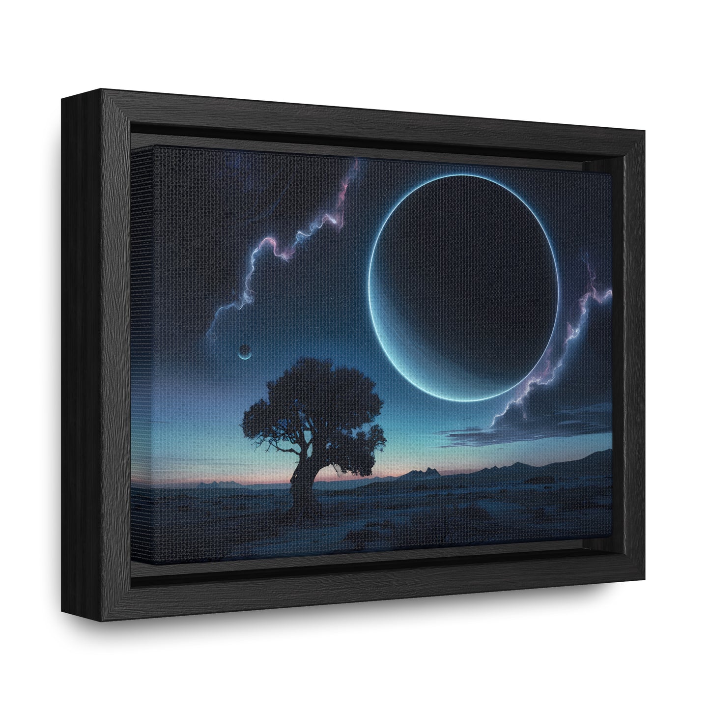 Eclipse of the Silent Horizon - Gallery Canvas Wraps, Horizontal Frame