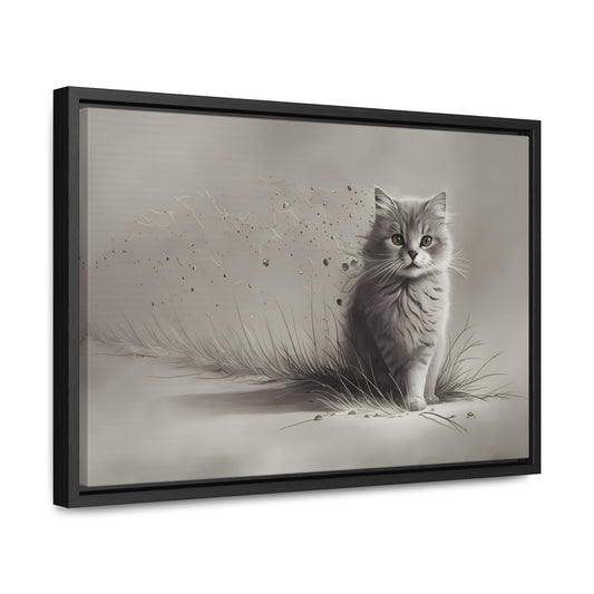 Whiskers in the Wind - Gallery Canvas Wraps, Horizontal Frame