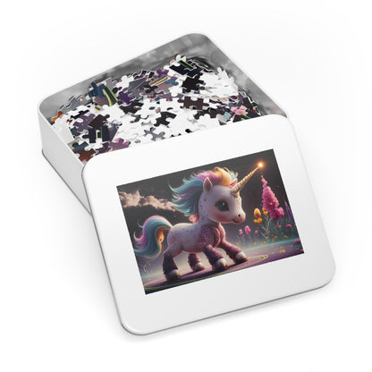 Enchanted Rainbow Unicorn in a Magical Garden - Jigsaw Puzzle (30, 110, 252, 500,1000-Piece)