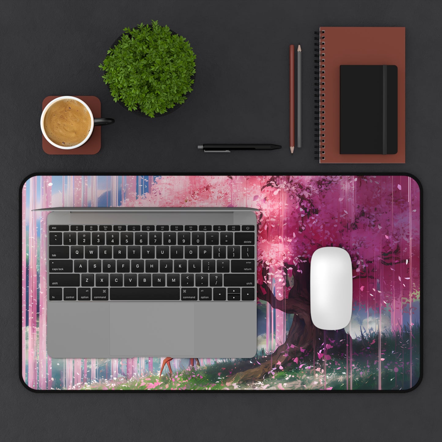 Whispers of the Sakura Forest - Desk Mat