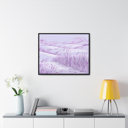 Whispers of the Lavender Hills - Gallery Canvas Wraps, Horizontal Frame