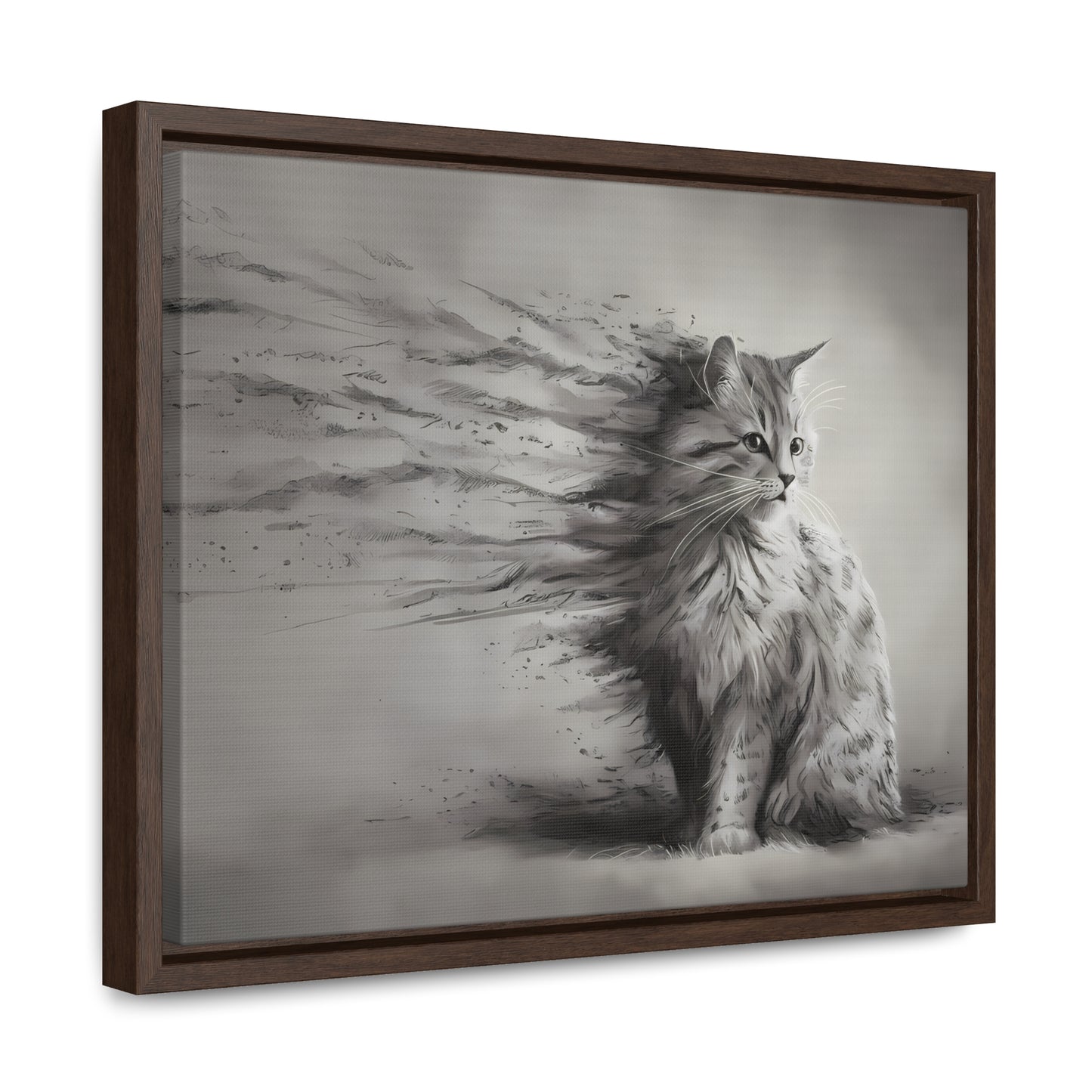 Ephemeral Whiskers - Gallery Canvas Wraps, Horizontal Frame