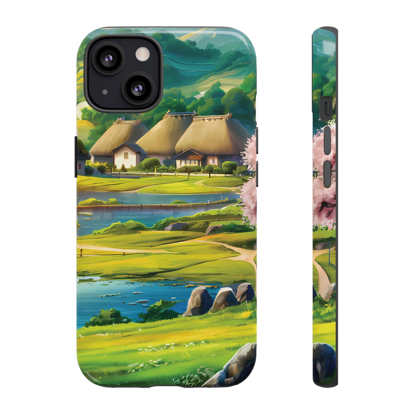 Idyllic Anime Village - Smartphone Tough Cases