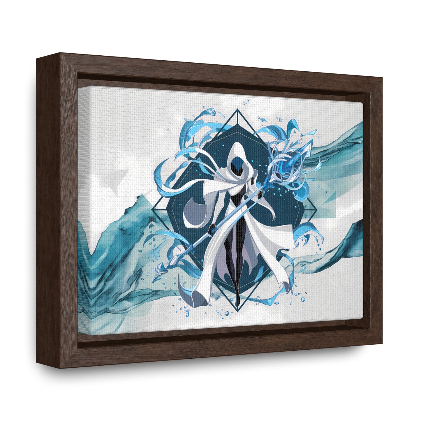 Ethereal Sentinel of the Tides - Gallery Canvas Wraps, Horizontal Frame