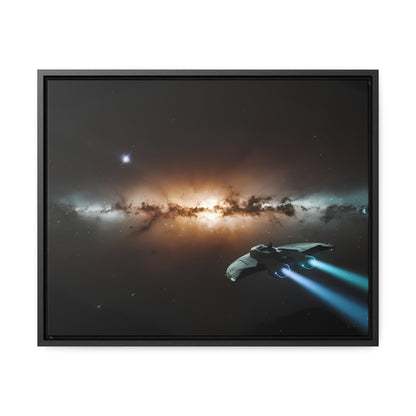 Voyage Through the Cosmic Abyss - Gallery Canvas Wraps, Horizontal Frame