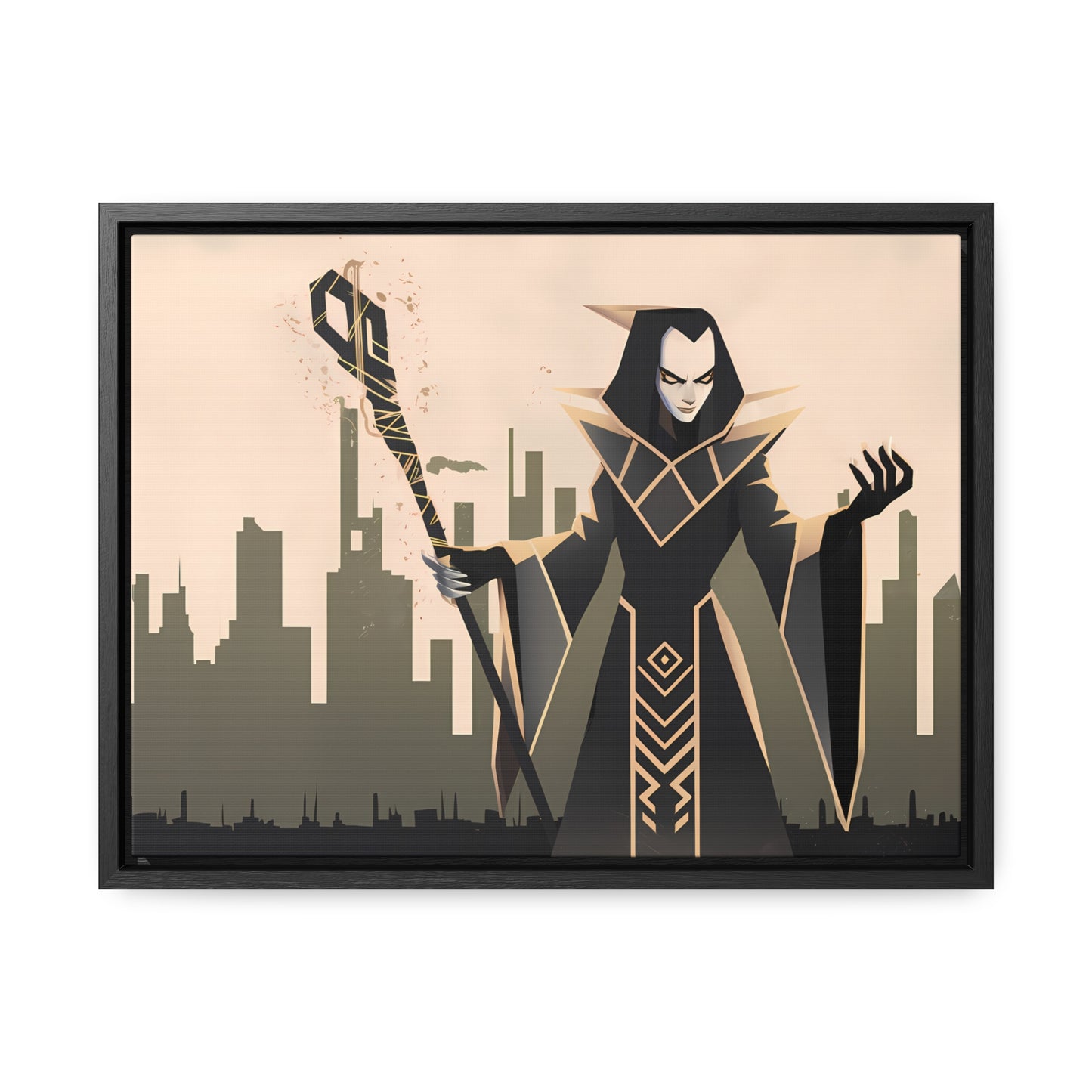 Shadow Sovereign of the Forsaken City - Gallery Canvas Wraps, Horizontal Frame