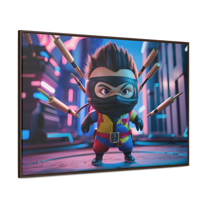 Ninja Toy Showdown - Gallery Canvas Wraps, Horizontal Frame