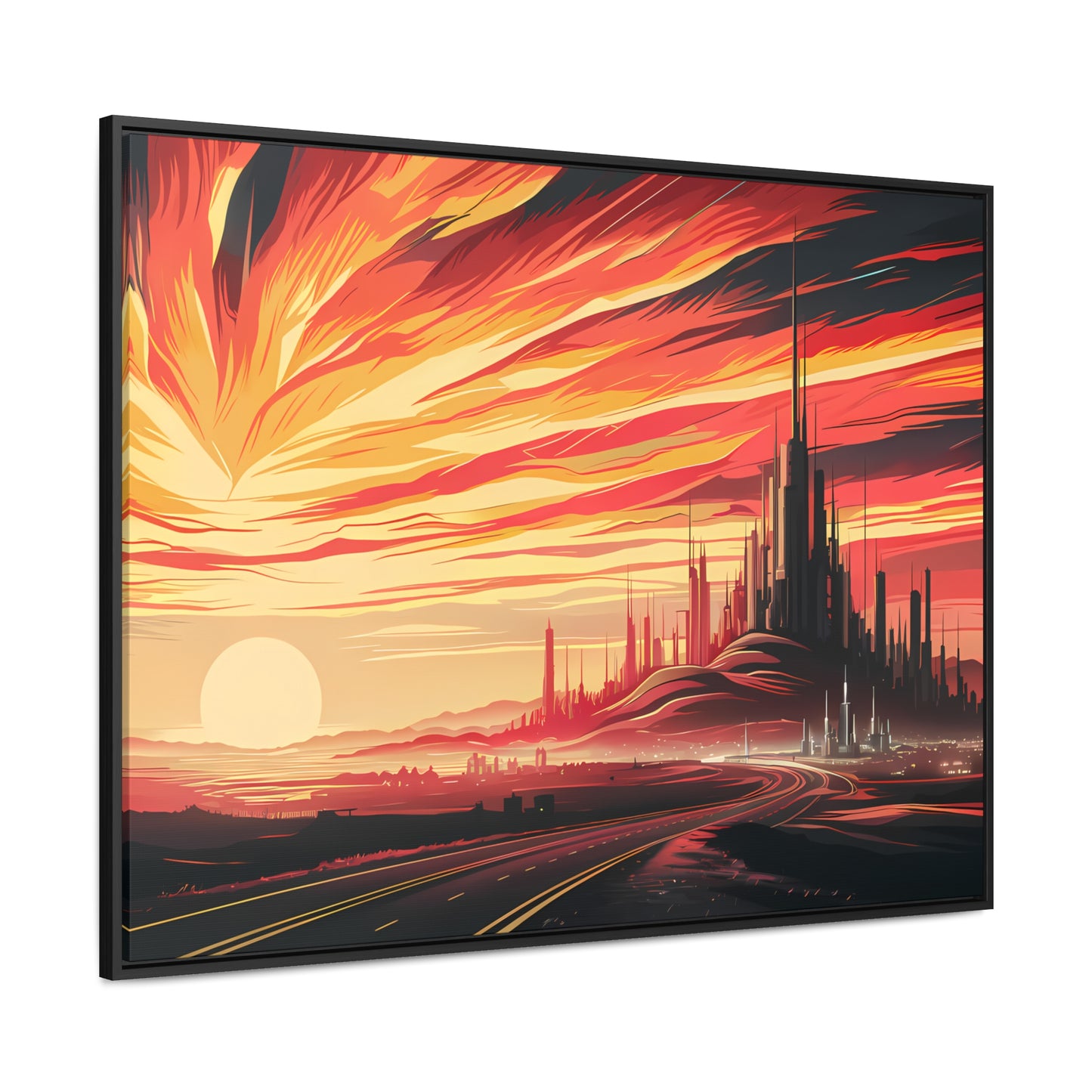 Twilight of the Metropolis - Gallery Canvas Wraps, Horizontal Frame