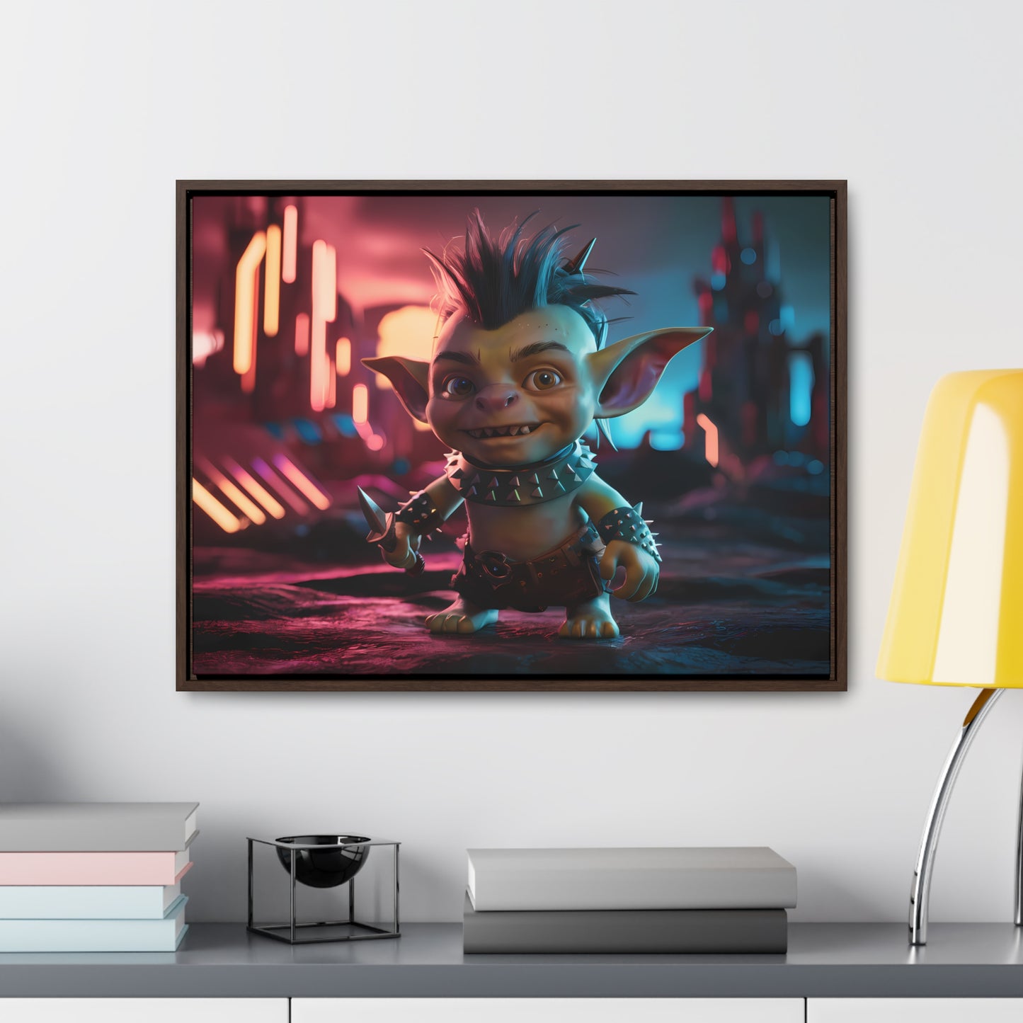 Goblin of the Neon Wastelands - Gallery Canvas Wraps, Horizontal Frame