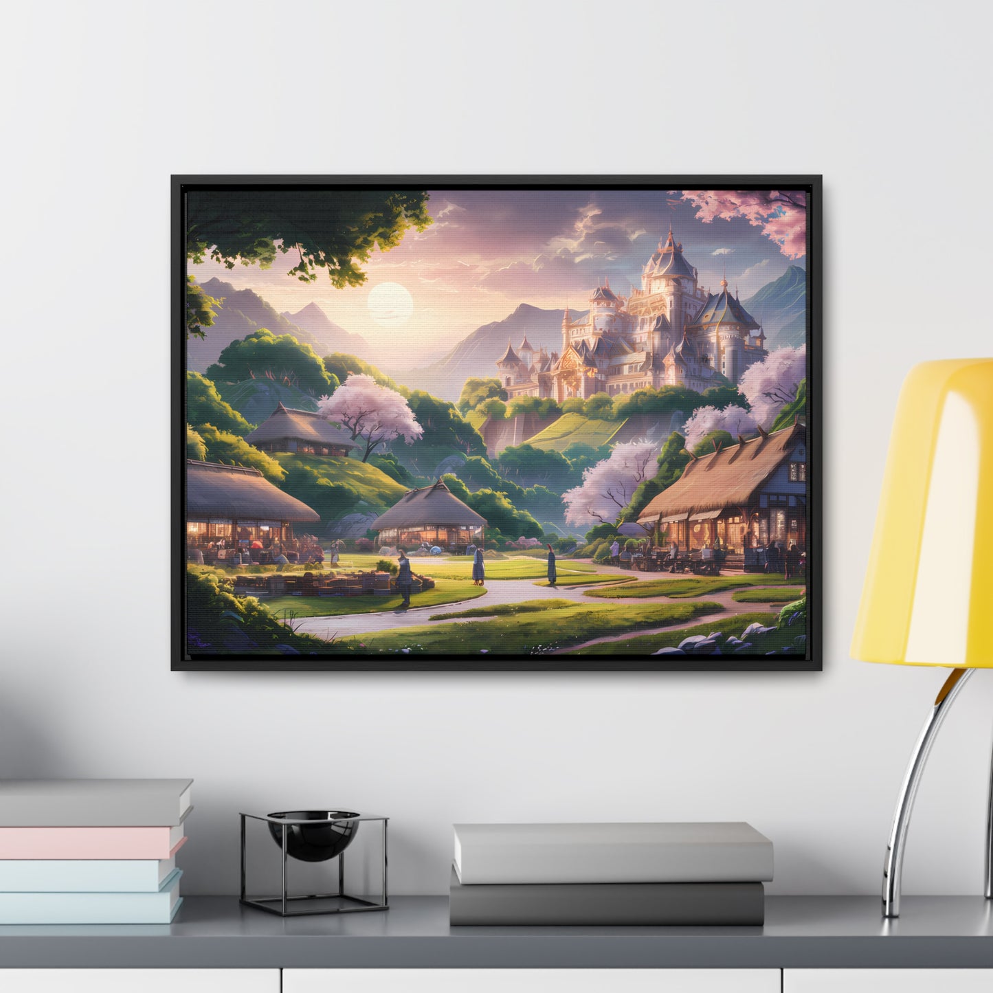 "Whispers of the Twilight Kingdom" - Gallery Canvas Wraps, Horizontal Frame