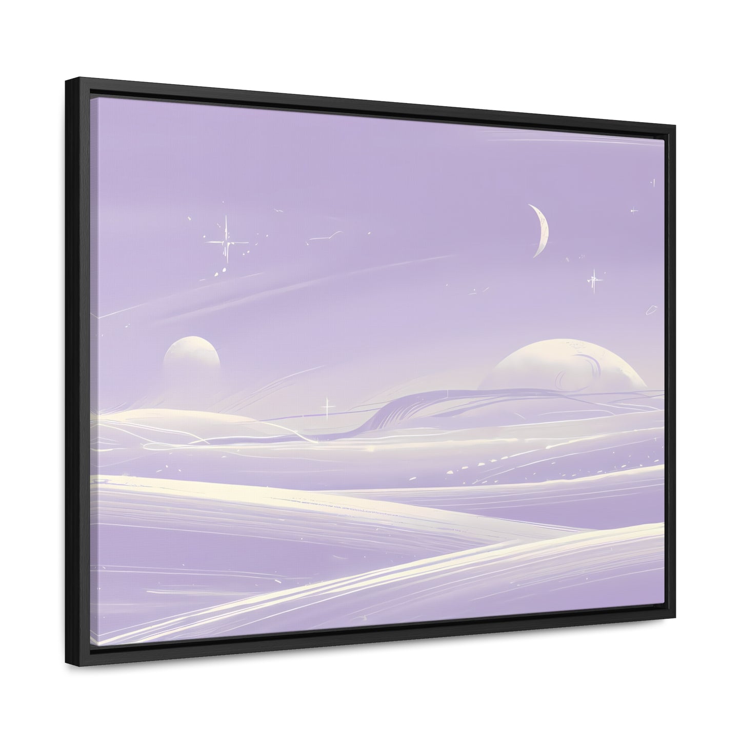 Ethereal Moonscape - Gallery Canvas Wraps, Horizontal Frame