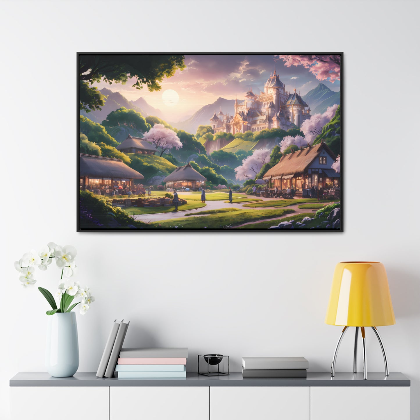 "Whispers of the Twilight Kingdom" - Gallery Canvas Wraps, Horizontal Frame