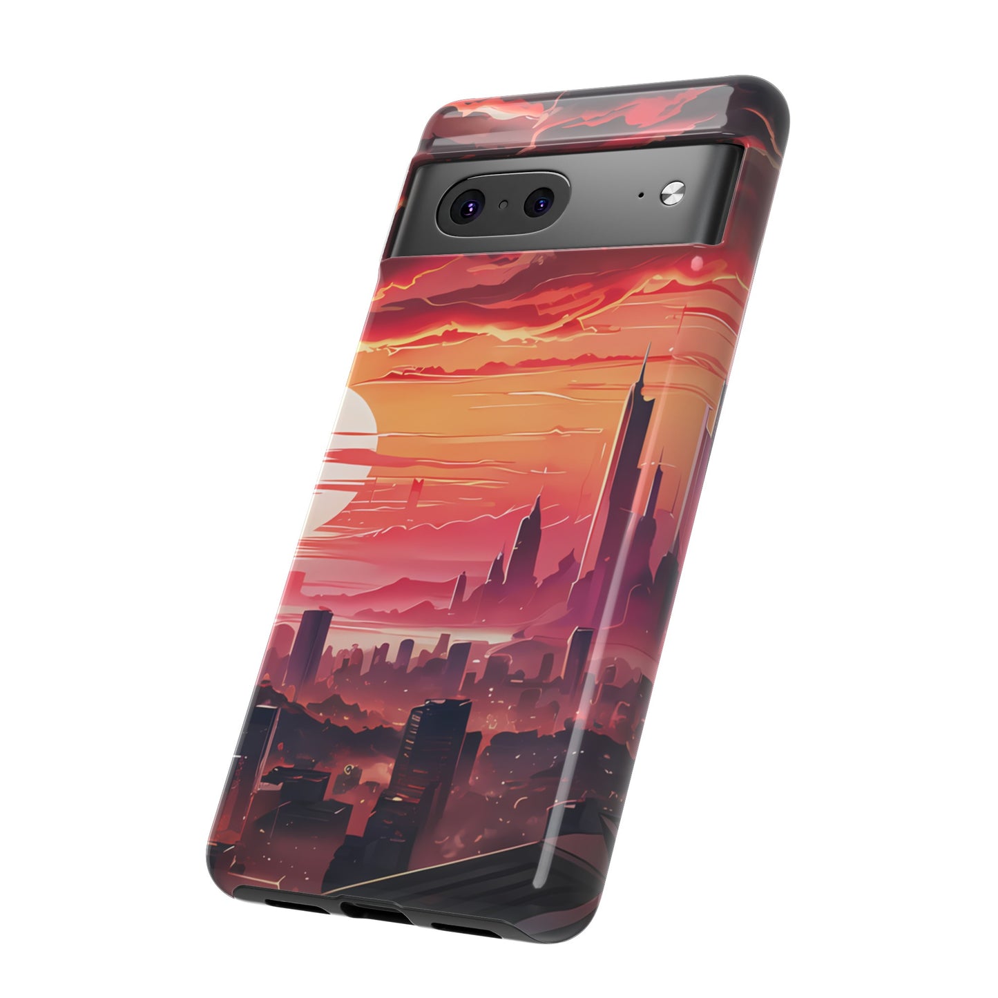 Anime City at Dawn - Smartphone Tough Cases