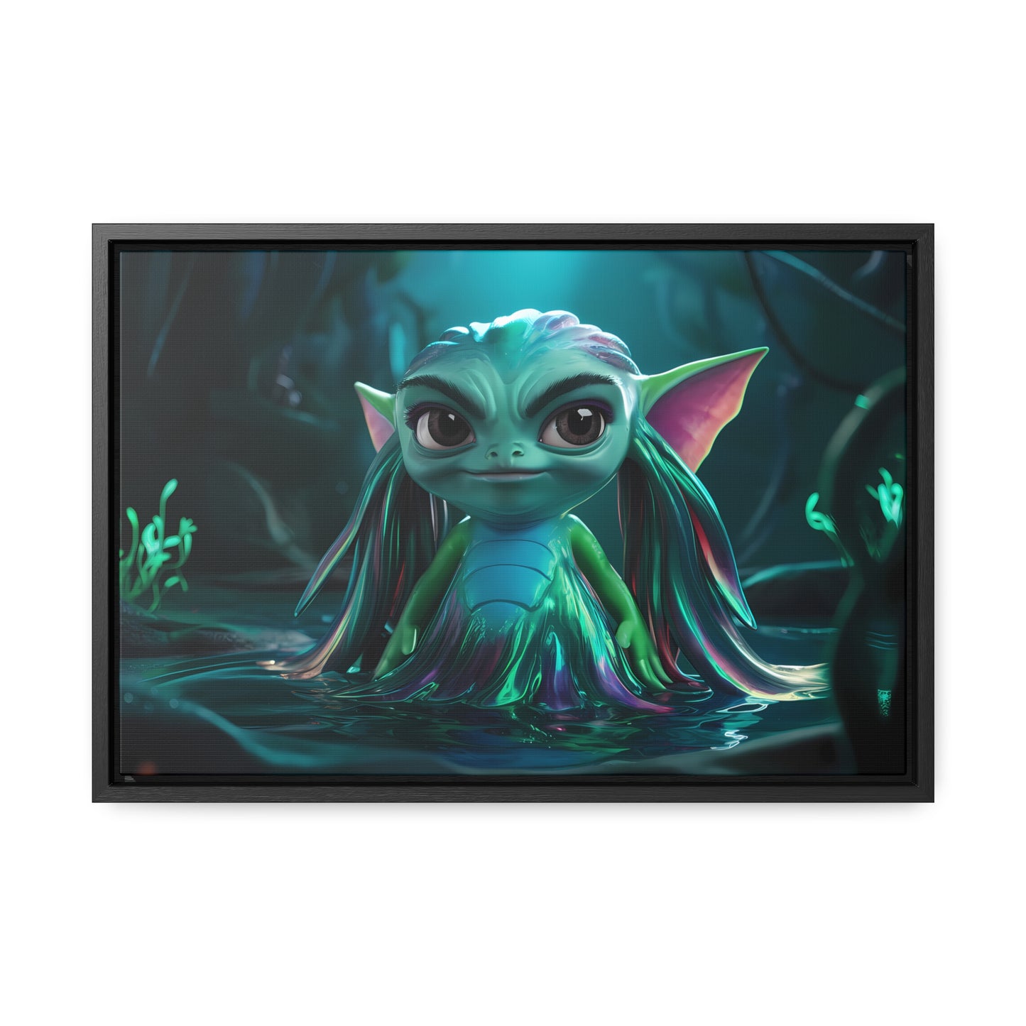 Guardian of the Enchanted Lagoon - Gallery Canvas Wraps, Horizontal Frame