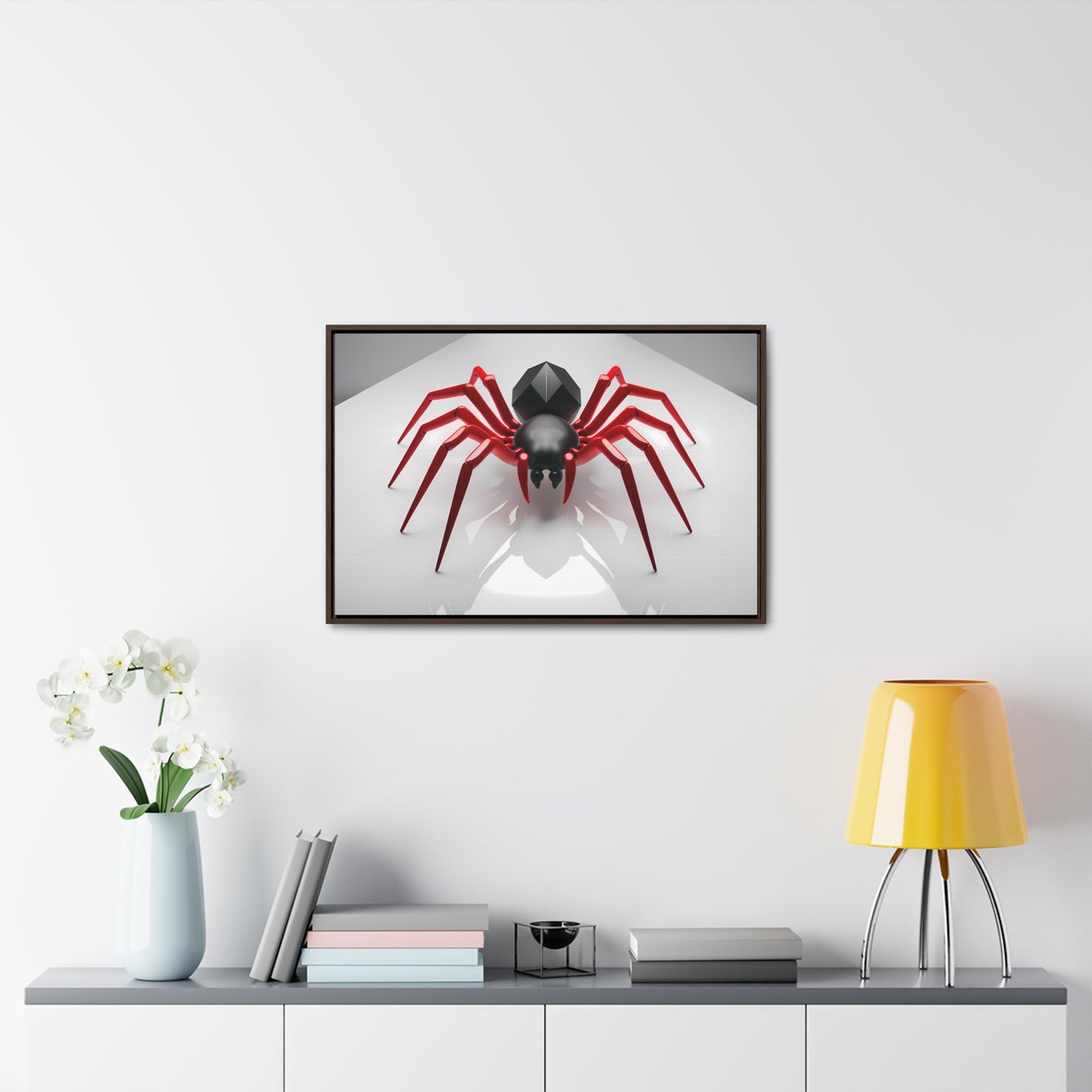 Crimson Arachnid - Gallery Canvas Wraps, Horizontal Frame