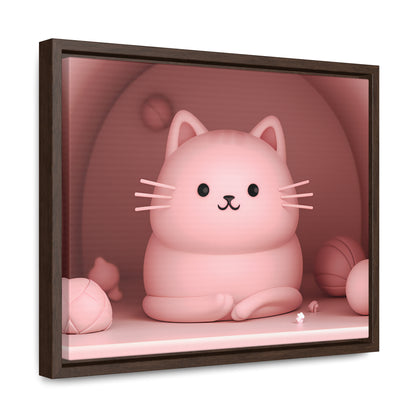 Purrfectly Pink Serenity - Gallery Canvas Wraps, Horizontal Frame