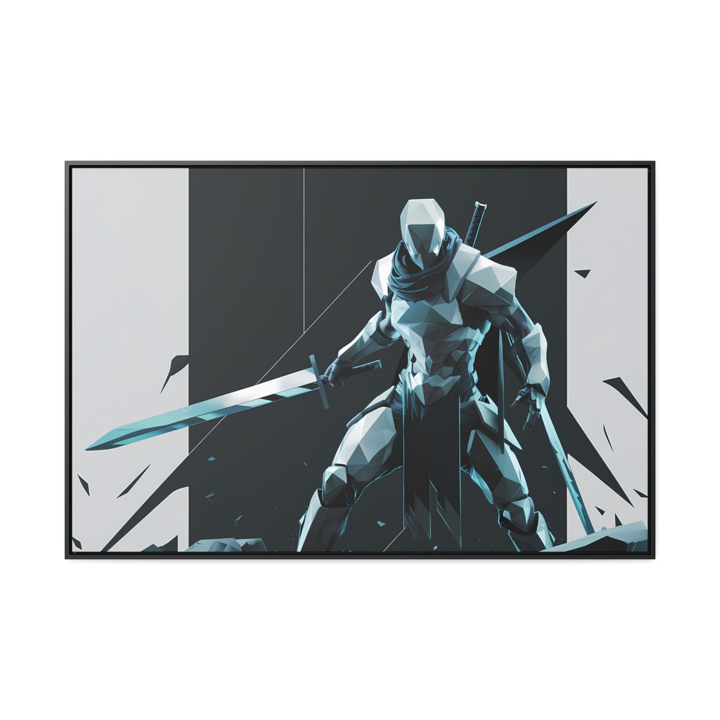 Blade of the Shattered Realm - Gallery Canvas Wraps, Horizontal Frame