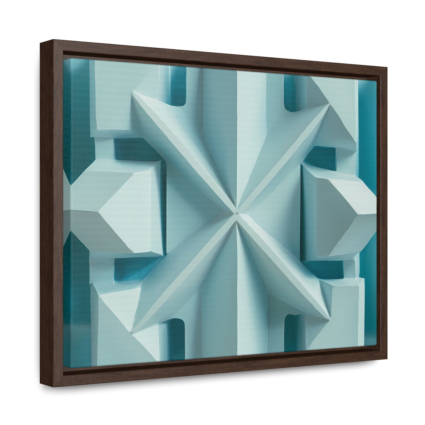 Fractal Symmetry in Ice - Gallery Canvas Wraps, Horizontal Frame