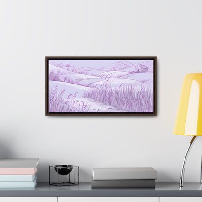 Whispers of the Lavender Hills - Gallery Canvas Wraps, Horizontal Frame