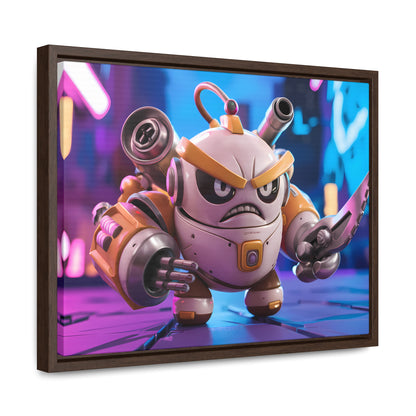 Battle-Ready Robo Warrior - Gallery Canvas Wraps, Horizontal Frame