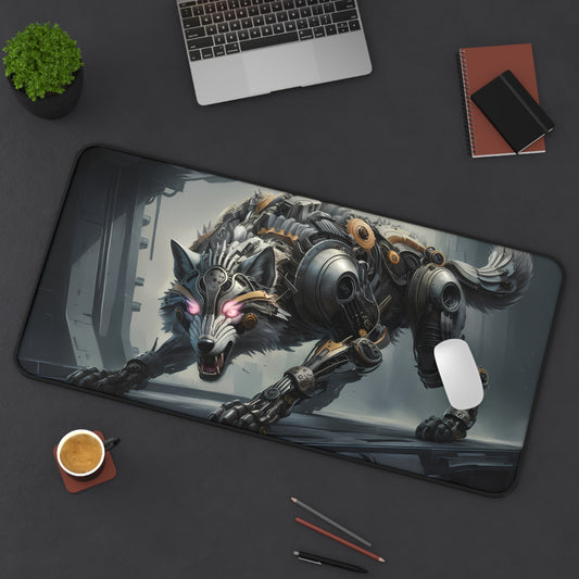 Mecha Wolf - Desk Mat