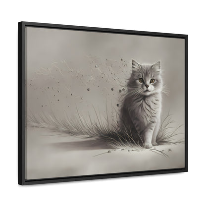 Whiskers in the Wind - Gallery Canvas Wraps, Horizontal Frame