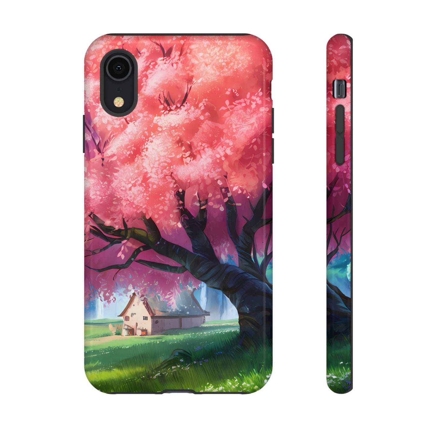 Idyllic Cherry Blossom and a Hut - Smartphone Tough Cases