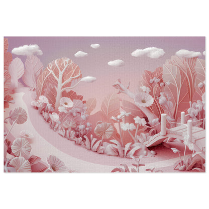 Whimsical Sunrise Garden - Jigsaw Puzzle (30, 110, 252, 500,1000-Piece)