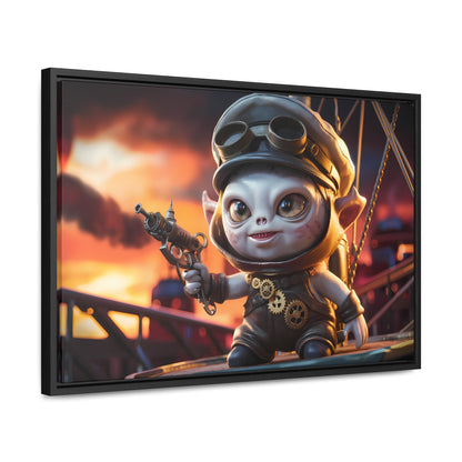 Steampunk Goblin Commander at Dusk - Gallery Canvas Wraps, Horizontal Frame