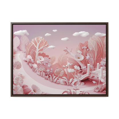 Whimsical Dawn Garden - Gallery Canvas Wraps, Horizontal Frame