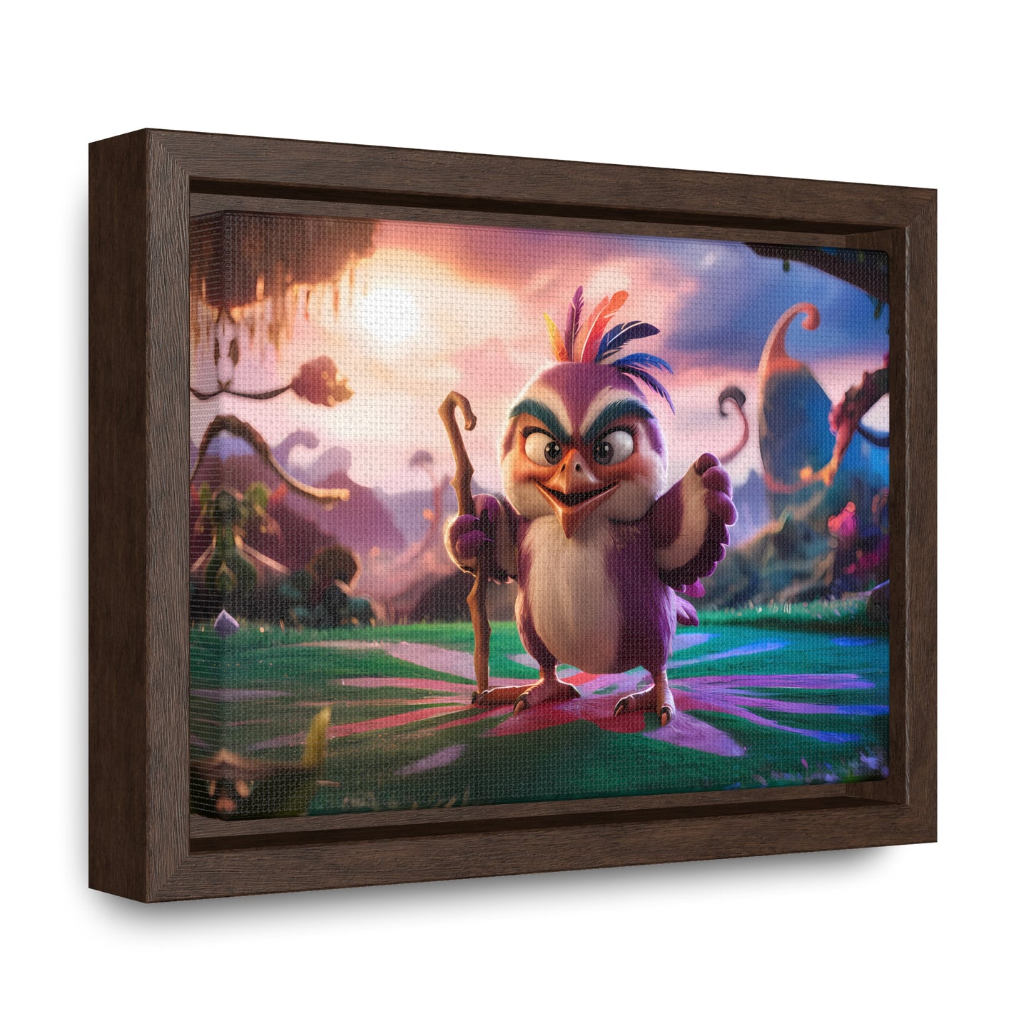 Guardian of the Enchanted Forest - Gallery Canvas Wraps, Horizontal Frame