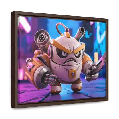 Battle-Ready Robo Warrior - Gallery Canvas Wraps, Horizontal Frame