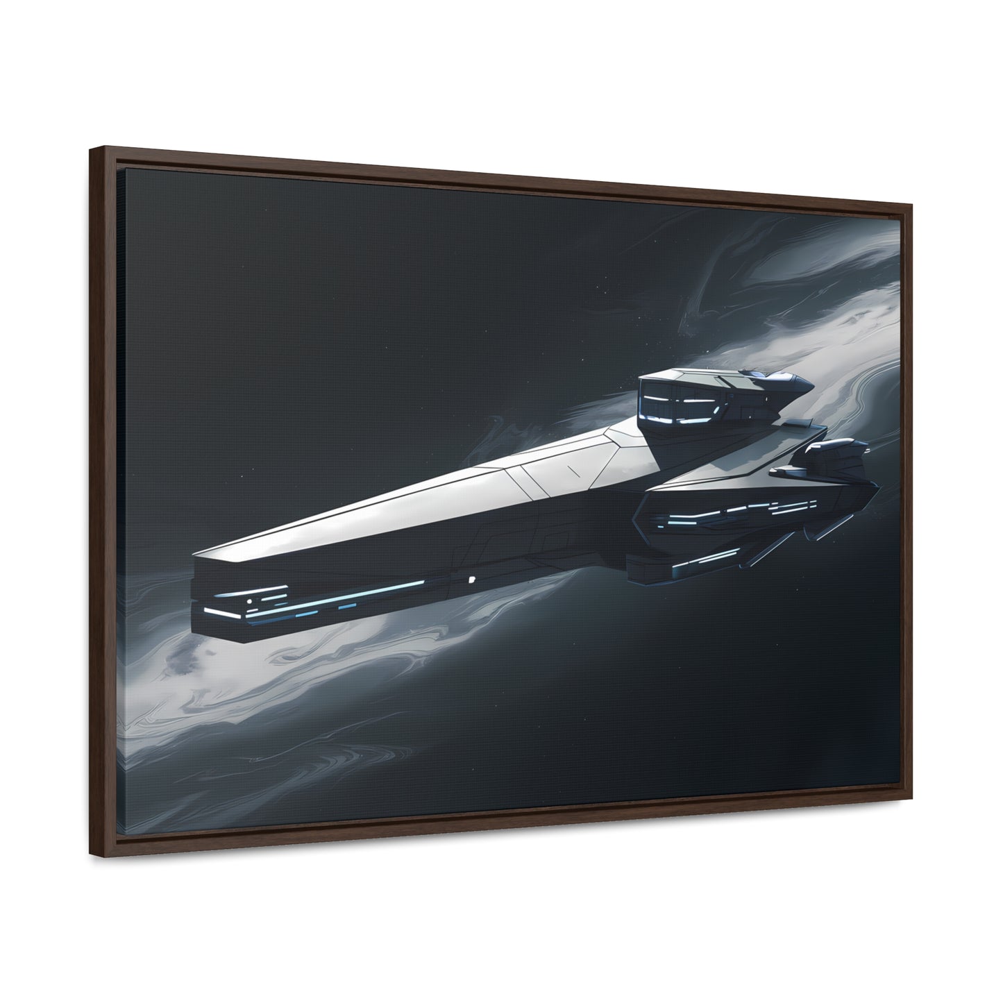 Starship of the Void - Gallery Canvas Wraps, Horizontal Frame