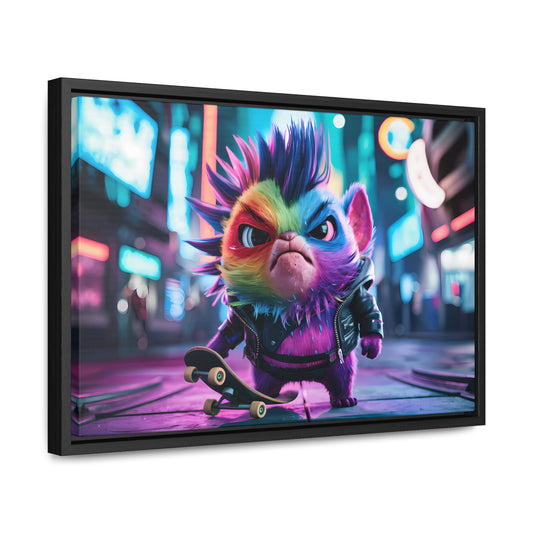 Skateboarding Punk - Gallery Canvas Wraps, Horizontal Frame